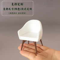 Miniature Dollhouse Dining Table and Chair Set for OB11 Dolls