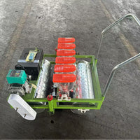 Gasoline Hand-Pushed Vegetable Seeder for Garden, 3-6 Rows, Manual/Electric Precision Planter