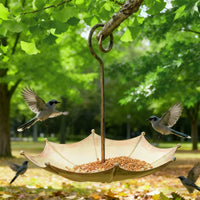 Decorative Outdoor Umbrella Bird Feeder for Garden Patio Balcony