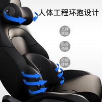 Car Neck Pillow and Lumbar Support Cushion Set with Memory Foam and Optional Electric Massage