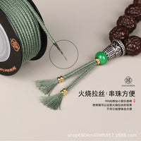 Core-Spun Cotton Cord for Beading and Jewelry Making, Non-Elastic, Wear-Resistant
