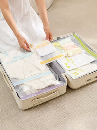 Travel Hand-Roll Compression Storage Bags for Clothes, Shoes, and Socks