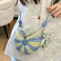 DIY Crochet Starry Seashell Phone Bag Kit with Gradient Yarn
