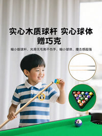 Kids' Oversized Mini Pool Table Set with Folding Legs and Accessories