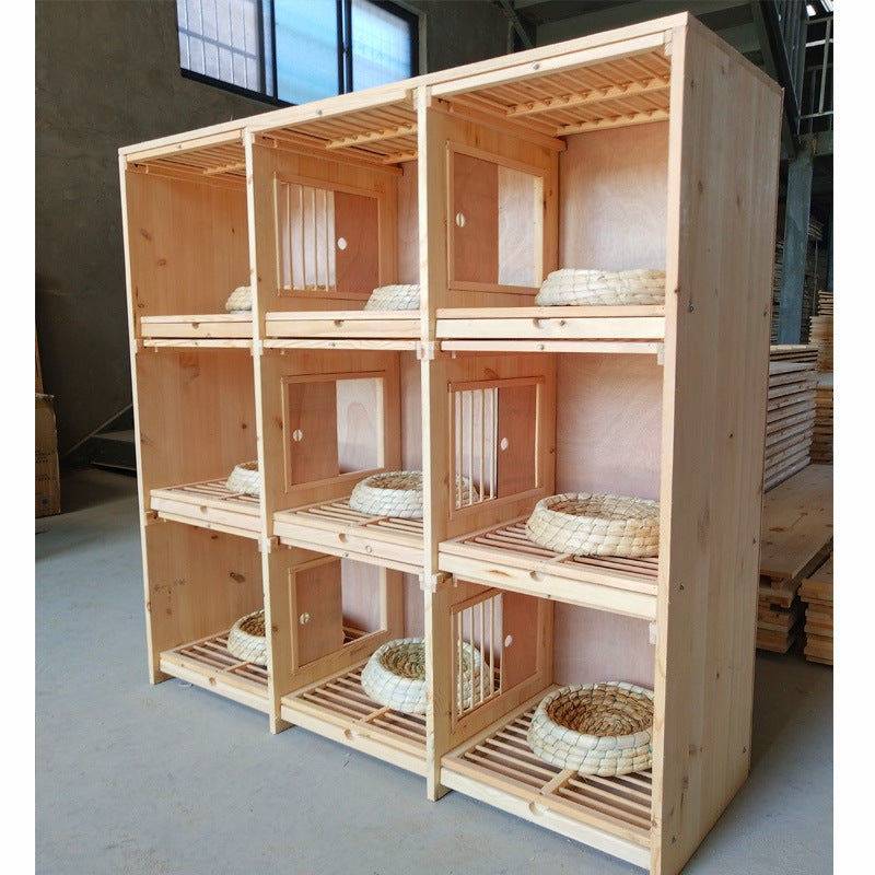 Pigeon Loft Racing Pigeon Cage Homing Pigeon Release Cage Breeding Wooden Combination Multi-functional Nest Box Pairing Cage