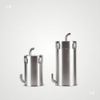 304 Stainless Steel External Aquarium Filter Canister for Fish, Shrimp, and Turtle Tanks