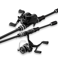 Lure Fishing Rod and Reel Combo Set for Beginners, Fast Action ML Spinning/Casting Rod for Freshwater and Saltwater