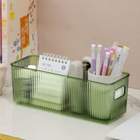 PET Luxury Cosmetic Storage Box Desktop Organizer with Multiple Compartments