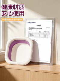 Foldable Portable Wash Basin for Home, Travel, and Dorms - Thickened Foot Bath and Laundry Tub with Wall-Mount Option