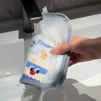 Portable Large Capacity Toiletry Bag with Compartments, Waterproof Standing Cosmetic Organizer for Travel