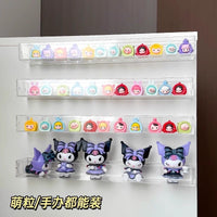 Acrylic Display Rack for Badges, Cards, and Standees - Wall Mount or Desktop Organizer