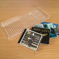 Transparent Acrylic CD Storage Rack Vinyl Album Record Wall Mount Shelf for Home Office Collection Display