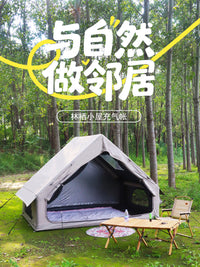 Inflatable Outdoor Camping Tent with Sun Protection and Rainproof Features, Thickened for Overnight Stays