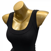 U-Neck Wide Strap Slimming Camisole Tank Top with Underarm Coverage