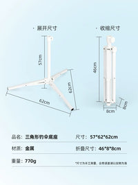 Fishing Umbrella Stand Outdoor Foldable Base for Sunshade and Parasol