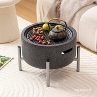 Outdoor Charcoal Grill and Fire Pit for Patio and Indoor Use