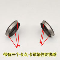 Stainless Steel Round Tube End Cap Plug, Weld-Free Internal Stopper for Pipes, Decorative Hole Cover