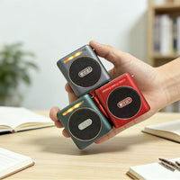Portable Bluetooth Speaker with Bass, Metal Mini Wireless Speaker for Outdoor and Indoor Use
