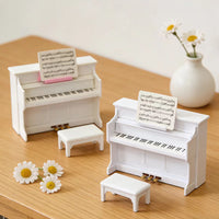DIY Miniature Dollhouse Kit with Musical Instrument and Cat World Scenes
