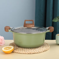 Maifan Stone Non-Stick Stockpot with Double Handles for Induction and Gas Stoves