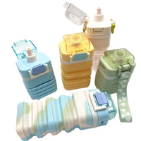 Portable Collapsible Silicone Water Bottle for Outdoor Sports, Food-Grade