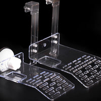 Acrylic Suction Cup Turtle Basking Platform with Feeding Trough for Aquarium