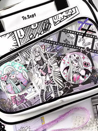 DIY Anime Ita Bag Decoration Material Set with Background Paper and Base Plate