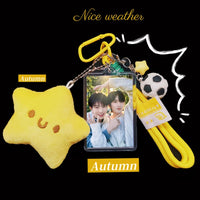Huang Xing Qiu Dingjie Plush Acrylic Keychain Backpack Charm