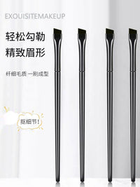 Precision Eyeliner and Eyebrow Brush Set for Detailed Eye Makeup