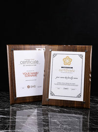 Acrylic Certificate Frame A3 A4 A5 for Awards Diplomas Photos Wall or Tabletop Display