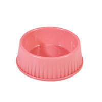 Round Plastic Pet Bowl for Cats and Dogs, Easy to Clean, Large Capacity, Durable