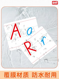 Magnetic English Alphabet Letter Cards for Classroom Teaching - Uppercase & Lowercase with Stroke Order