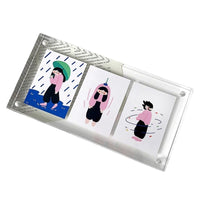 Acrylic Magnetic Photo Frame Display Stand for Tickets and Photos