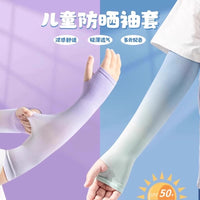 Kids' Ice Silk UV Protection Arm Sleeves for Summer