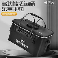 Thickened Multifunctional Live Fish Bucket Foldable Fishing Box with Oxygen Pump Option