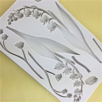 Lily of the Valley Silicone Mold for Cake Decorating, Chocolate, Fondant, Resin, Plaster, Clay Crafts