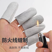 Heat Resistant Finger Sleeves for Soldering, Crafts, and Hot Tasks - 2 Pack