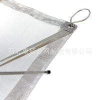 Portable Stainless Steel Folding Fire Pit Mesh for Outdoor Camping Bonfire & BBQ