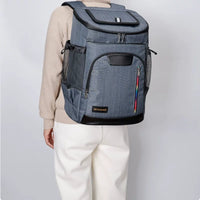 Insulated Backpack Cooler Bag, 35L Large Capacity, Waterproof, for Outdoor Picnics, Food Delivery