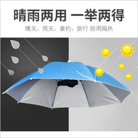 Hands-Free Double-Layer Umbrella Hat for Fishing, Sun Protection, and Rain