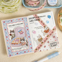 Tomato Sauce Girl Crochet PET Tape Series for DIY Scrapbooking and Decoration