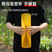 Plastic Conical Hat Rainproof Sun Protection Wide Brim for Farming Fishing Gardening