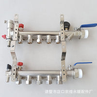 Zonghuang All-Copper Forged Underfloor Heating Manifold with Ball Valves for Home Heating Systems