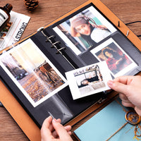 DIY Photo Album Scrapbook for Instant Photos and Cards, 6-inch Picture Collection Book