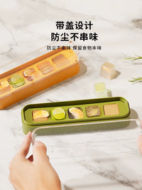Sherry Ice Cube Mold with Press-Type Ice Tray and Storage Box for Home Refrigerator, Food-Grade Ice Making Tool
