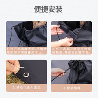 Winter Plant Root Protection Cover with Drawstring and Velcro for Outdoor Potted Plants