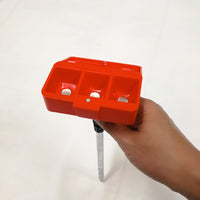 3-in-1 Magnetic Fishing Bait Box with Powder Dispenser and Ground Plug