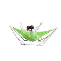 Foldable Hammock Stand with Large Hammock Net for Outdoor Camping and Indoor Napping