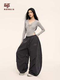HIPHOP NINJA Women's Jazz Hip Hop Street Dance American Parachute Sports Pants