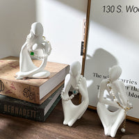 Plaster Mannequin Jewelry Display Stand Abstract Human Bust Necklace Bracelet Holder Ornament for Photography Props